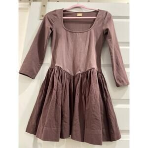 Free People free-est Onda DropWaist basque Mini Dress, Small, pockets LongSleeve